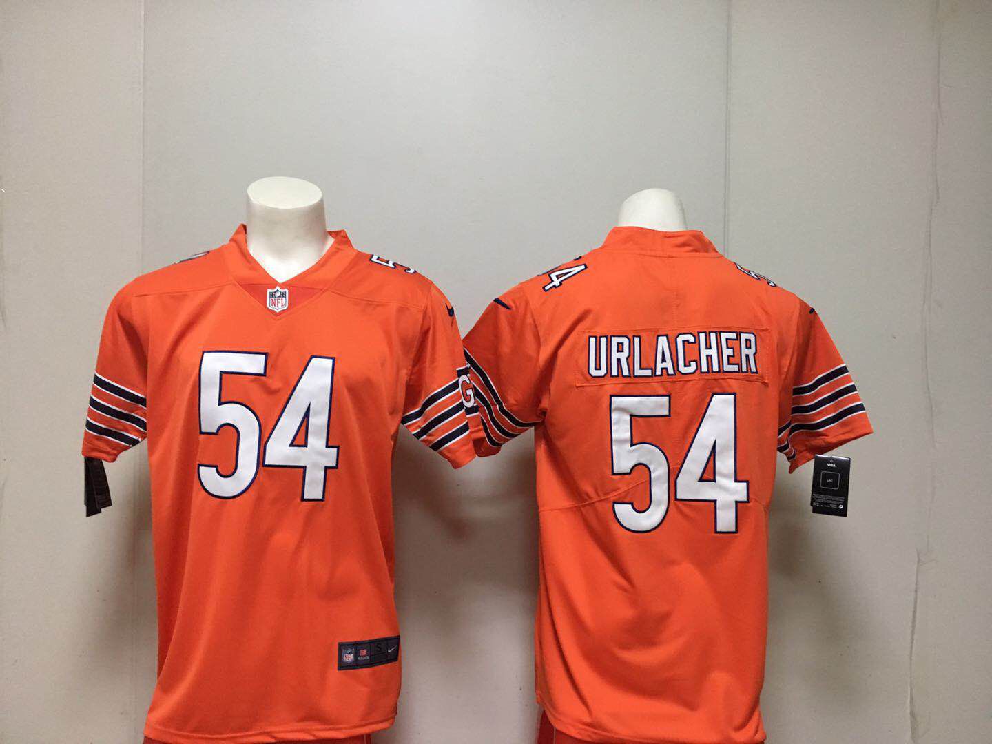 Men Chicago Bears #54 Urlacher Orange Nike Vapor Untouchable Limited Playe NFL Jerseys->women nfl jersey->Women Jersey